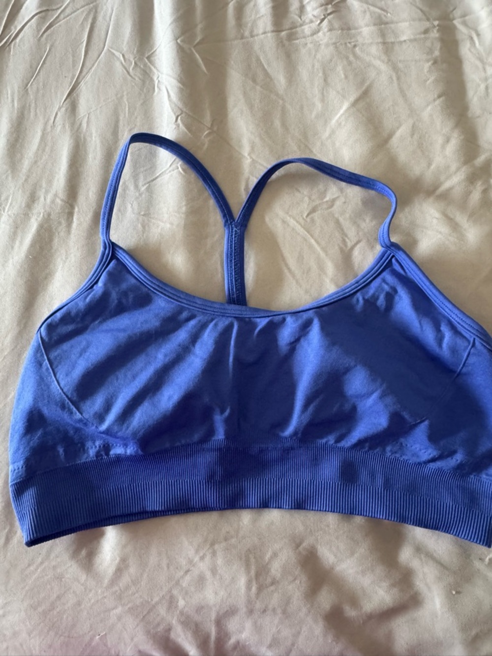 AYBL Cobalt Blue Strappy Seamless Sports Bra